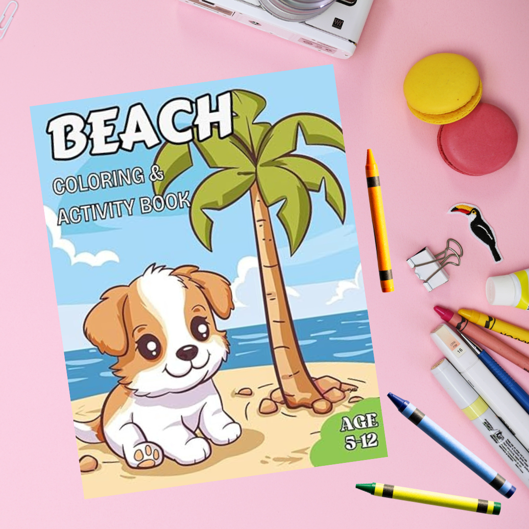 Beach Coloring Activity Book – Creative Crayons Workshop