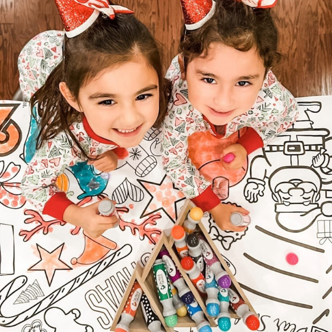 Christmas Coloring Tablecloth Creative Crayons