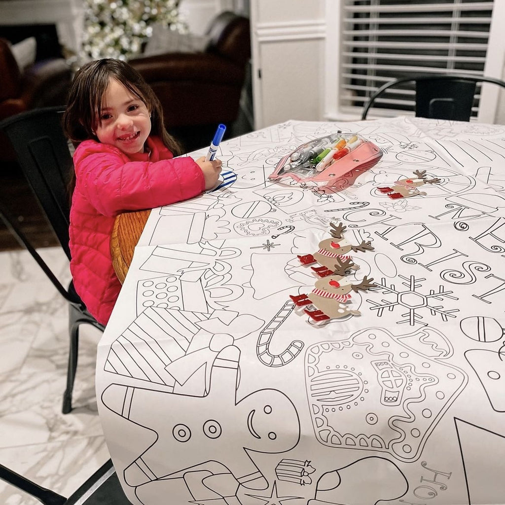 Colorful Celebrations: Why a Christmas Coloring Tablecloth is the Perfect Festive Touch