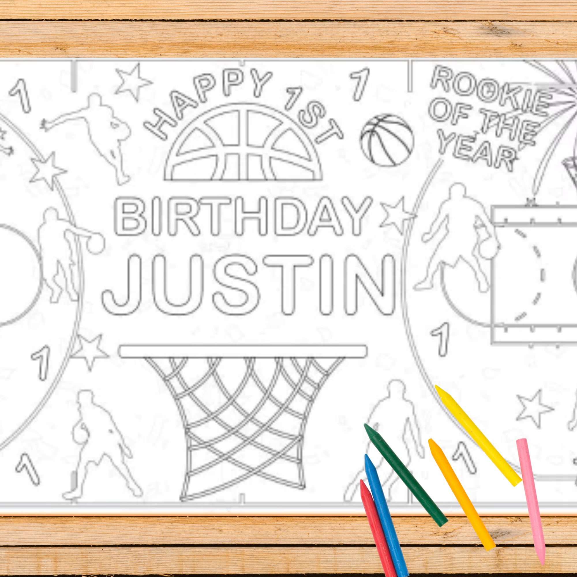 Basketball Birthday Coloring Tablecloth – Creative Crayons Workshop basketball-birthday-coloring-tablecloth-creative-crayons-workshop