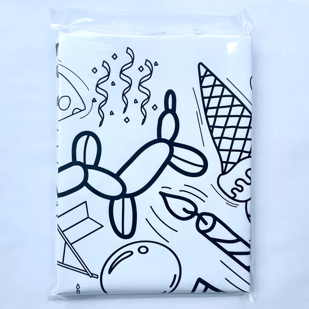 Happy Birthday Coloring Tablecloth Creative Crayons