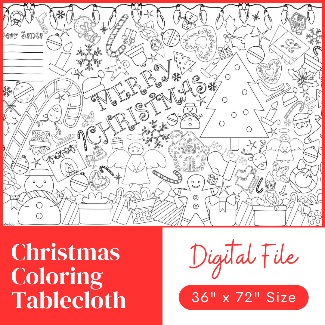 Coloring Tablecloth Digital Downloads – Creative Crayons Workshop