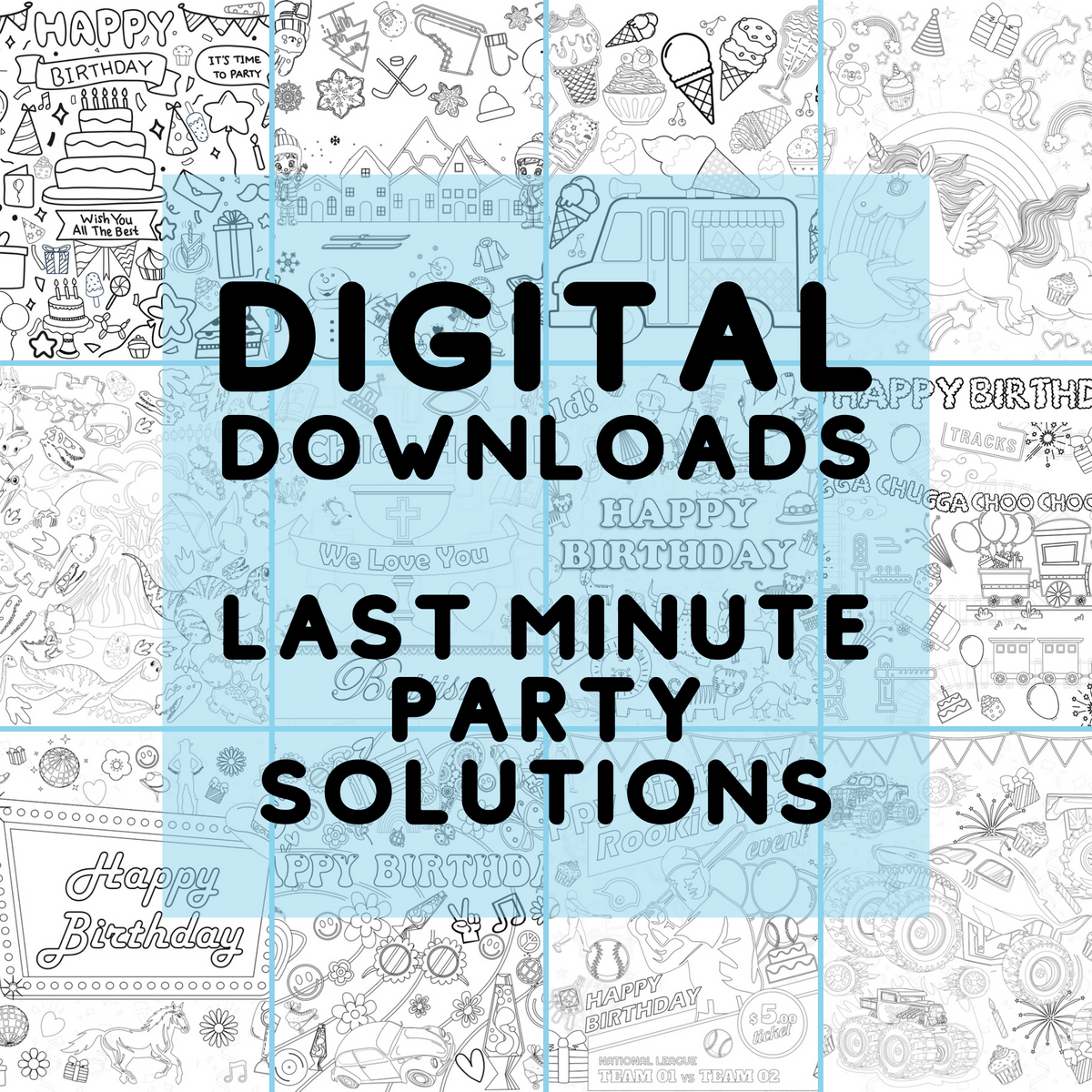 Coloring Tablecloth Digital Downloads – Creative Crayons Workshop