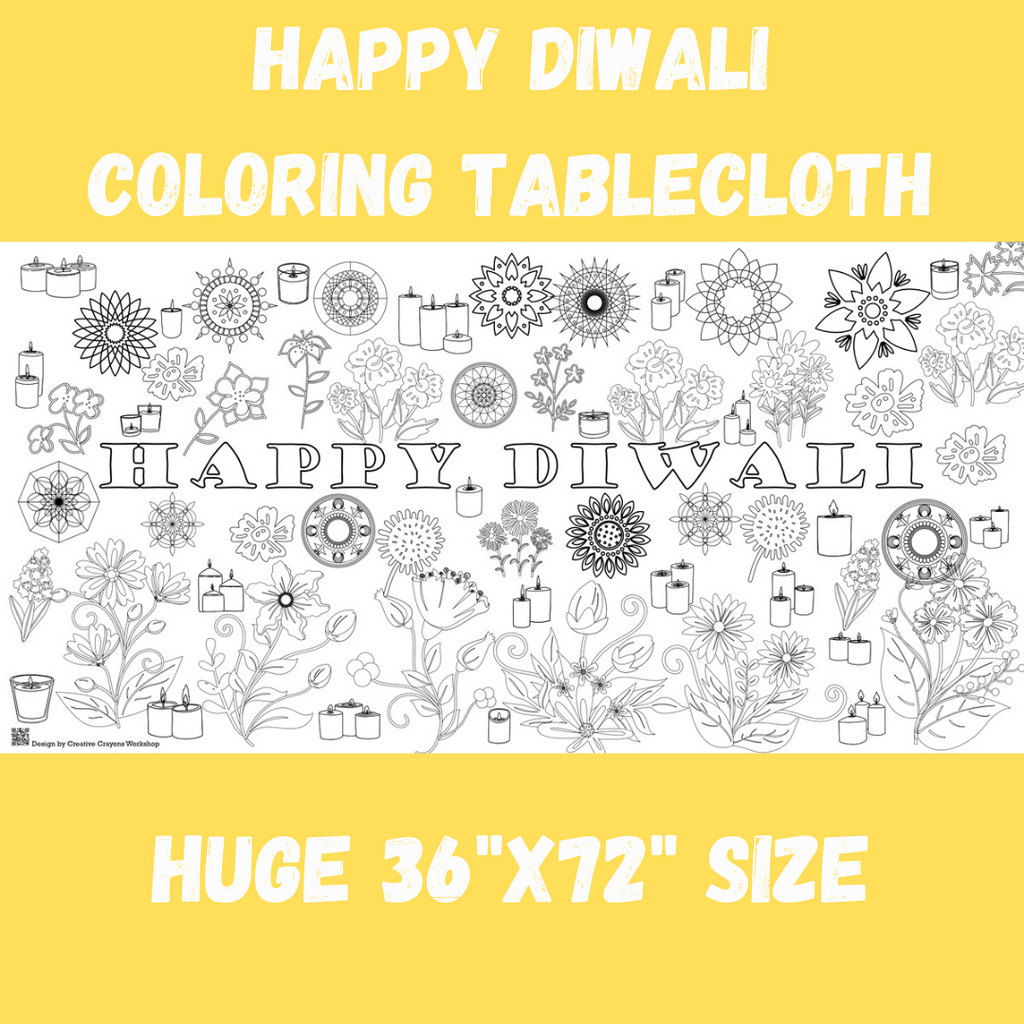 Rectangular Coloring Tablecloth Coloring Tablecloths – Page 4 – Creative Crayons Workshop