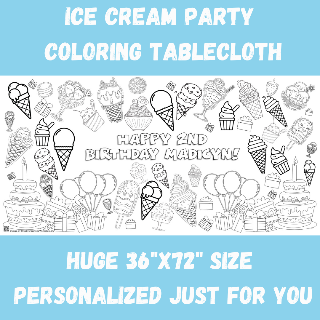 Halloween Coloring Tablecloth – Creative Crayons Workshop