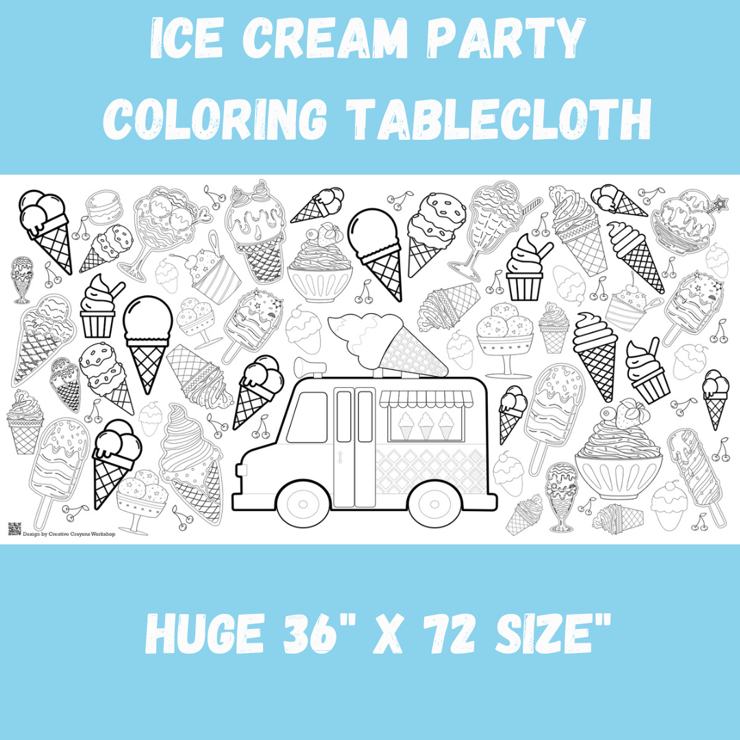 Halloween Coloring Tablecloth – Creative Crayons Workshop