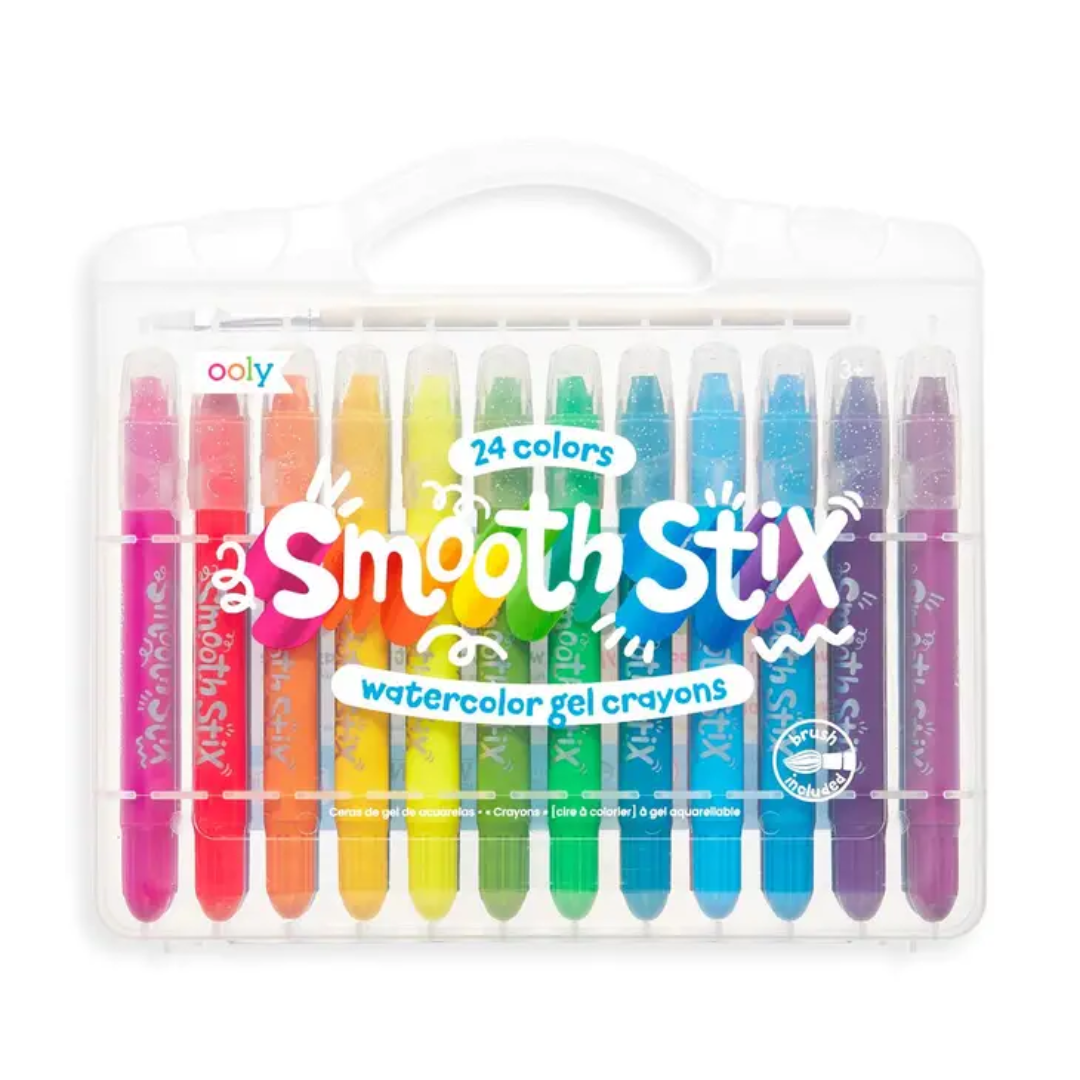 Faber-Castell Neon Gel Crayon Set - 6 Twistable Gel Crayons for