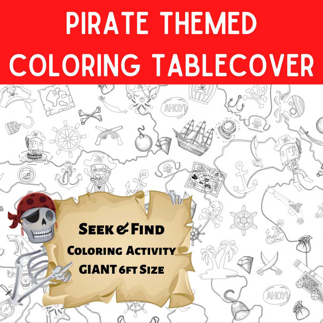 Pirate coloring games and activities for kids