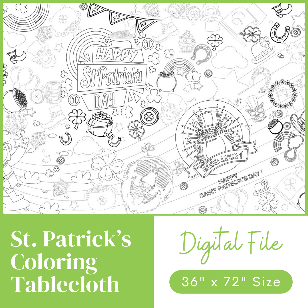 Coloring Tablecloth Digital Downloads – Creative Crayons Workshop