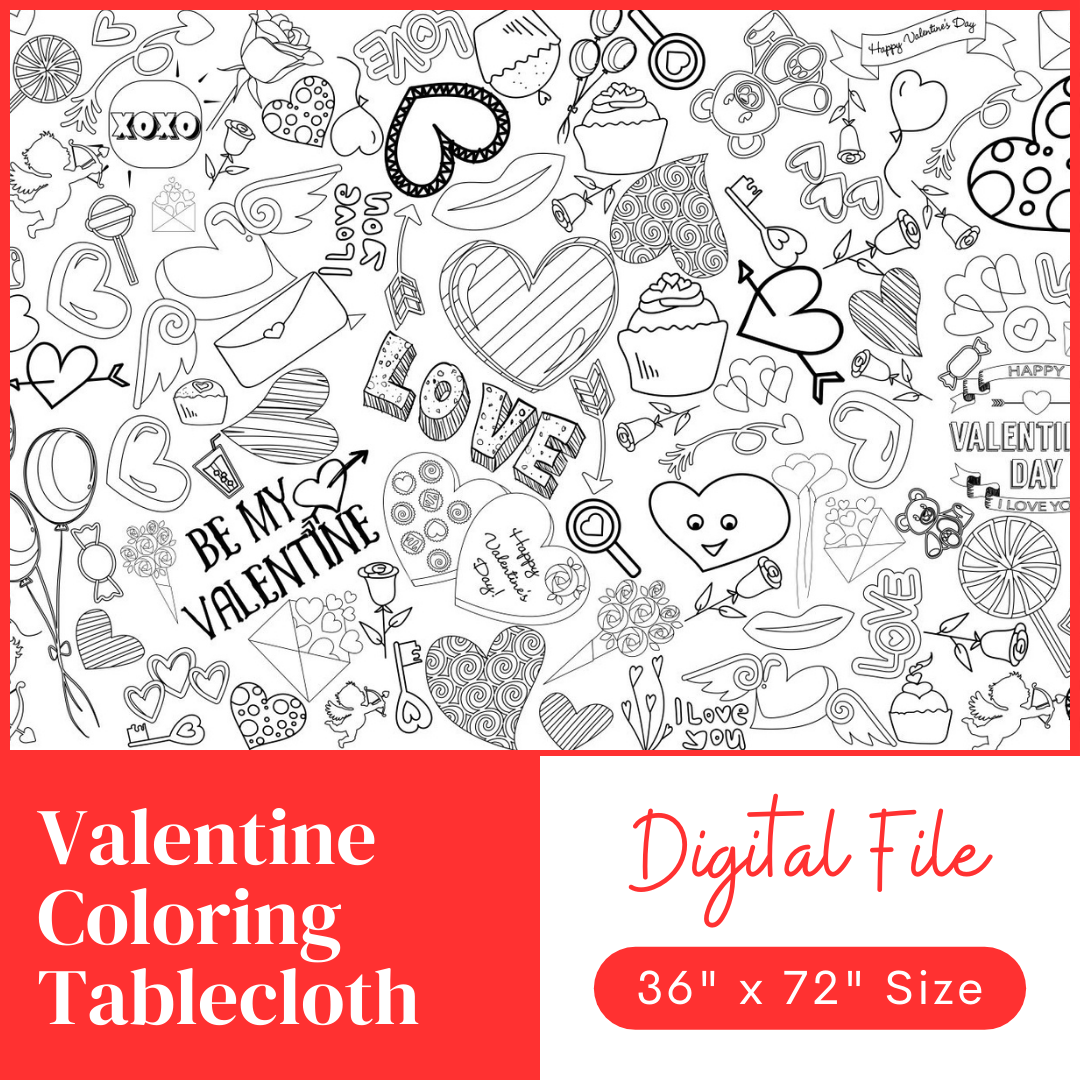 Coloring Tablecloth Digital Downloads – Creative Crayons Workshop