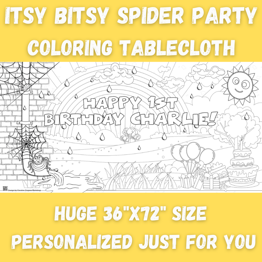 itsy bitsy spider party supplies