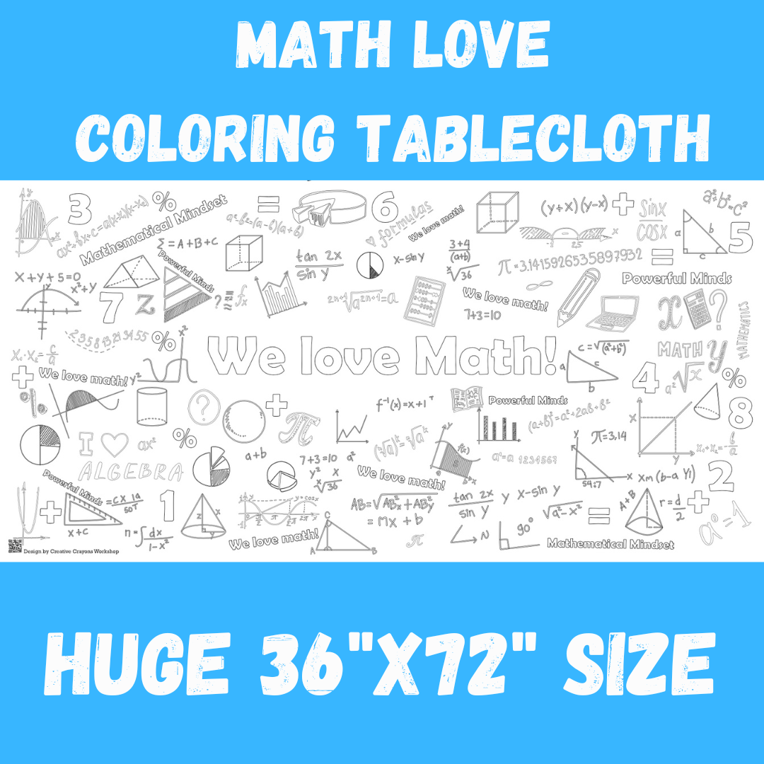  Extra Large Paper Coloring Tablecloth for Kids