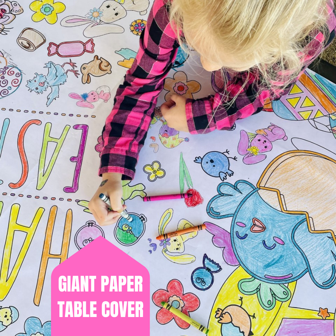 Christmas Coloring Tablecloth – Creative Crayons Workshop