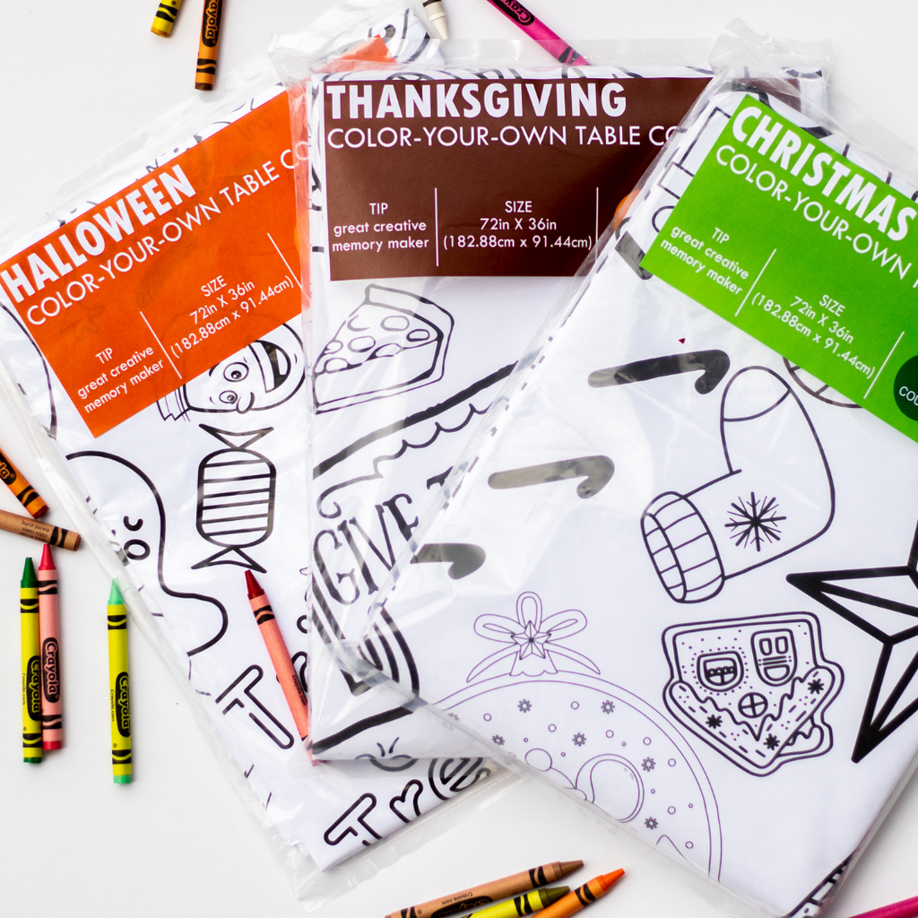 Holidays Bundle Coloring Tablecloths – Creative Crayons Workshop